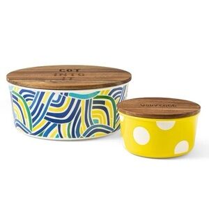 NEW 2pc Food Storage Containers with Acacia Lid - Tabitha Brown for Target